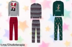 Deslumbrate con este pijama navideño para hombre en verde y gris, a precio rebajado ¡No dejes pasar el super chollo que hará tus noches de fiesta muy especiales!