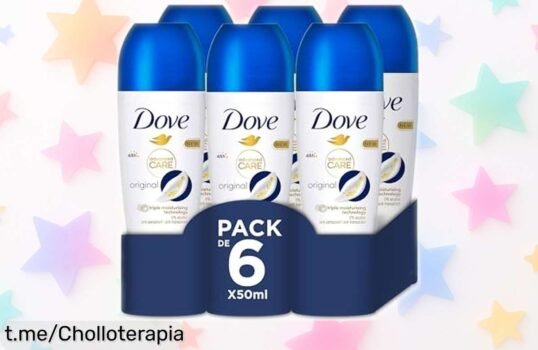 Desodorante rollon Dove Advanced Care para mujer, pack de 6 unidades ¡Protección 48h y un chollo que cuida tu piel! Corre antes de que se agoten.