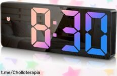 Despertador digital con gran pantalla LED, ajustable y a un precio rebajado increíble para que tus mañanas sean más fáciles. ¡No dejes pasar esta oferta y hazte con el tuyo!