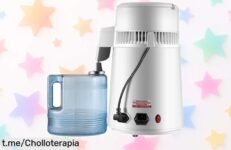 Destilador de agua pura SucceBuy, oferta limitada y precio rebajado para disfrutar agua limpia y sana en casa. ¡No te quedes sin el tuyo, corre que vuelan!