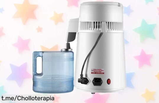 Destilador de agua pura SucceBuy, oferta limitada y precio rebajado para disfrutar agua limpia y sana en casa. ¡No te quedes sin el tuyo, corre que vuelan!