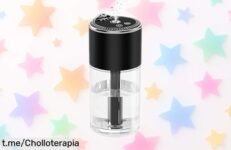 Difusor de aceites esenciales con luz estrellada: Super chollo para llenar tu hogar de aroma y buenas vibras. ¡Apresúrate, esta oferta no durará!