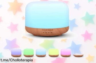 Difusor y humidificador de aroma de madera 500ML, ¡un super chollo que transforma tu espacio en un oasis! Apresúrate antes de que se agoten las unidades.