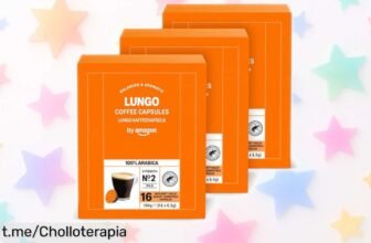 Disfruta cada mañana con cápsulas de café lungo compatibles Dolce Gusto, pack de 48 a precio rebajado y exclusivo ¡No te quedes sin tu dosis diaria de felicidad!