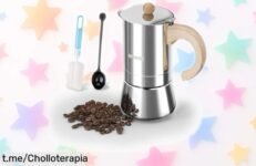 Disfruta de tu café favorito en un instante con la cafetera italiana UPOHYEE, ahora a un precio rebajado que no puedes dejar pasar. ¡Hazte ya con esta joya y saborea tus momentos!