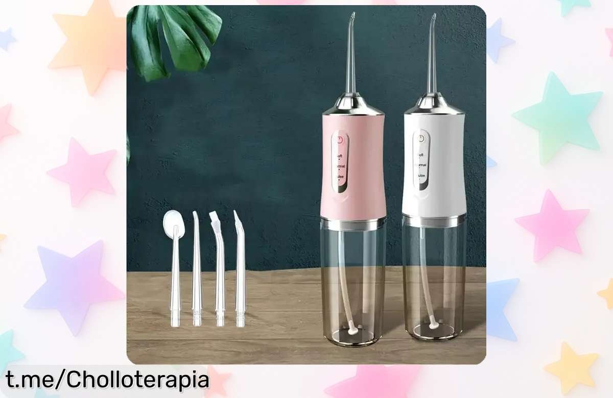 Dispositivo de limpieza dental con chip inteligente y boquilla 360° a precio rebajado, ¡no te pierdas esta oferta única que transformará tu sonrisa!