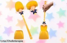 Divertida escobilla de inodoro Donald con soporte, un ofertón para darle alegría a tu baño y limpiar sin esfuerzo ¡no te quedes sin la tuya!