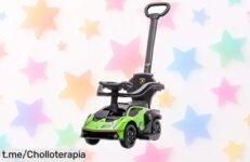 Divertido coche correpasillos 2 en 1 estilo Lamborghini con sonidos y espacio secreto para juguetes, un super chollo que hará brillar los ojos de tu peque. ¡Compra ya antes de que se agoten!