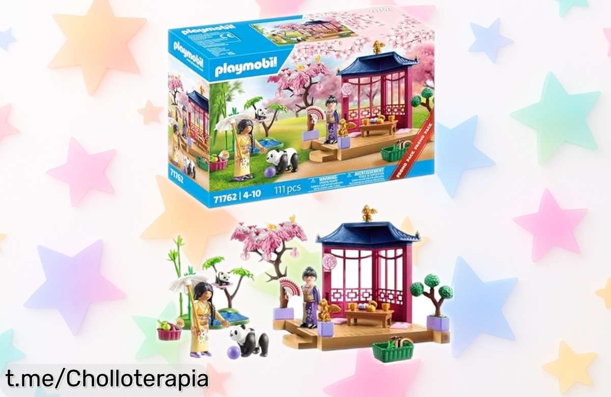 Divertido jardín asiático con panda de Playmobil, un super chollo que despierta sonrisas y aventuras. ¡Aprovecha ahora esta oferta única para despertar la imaginación!