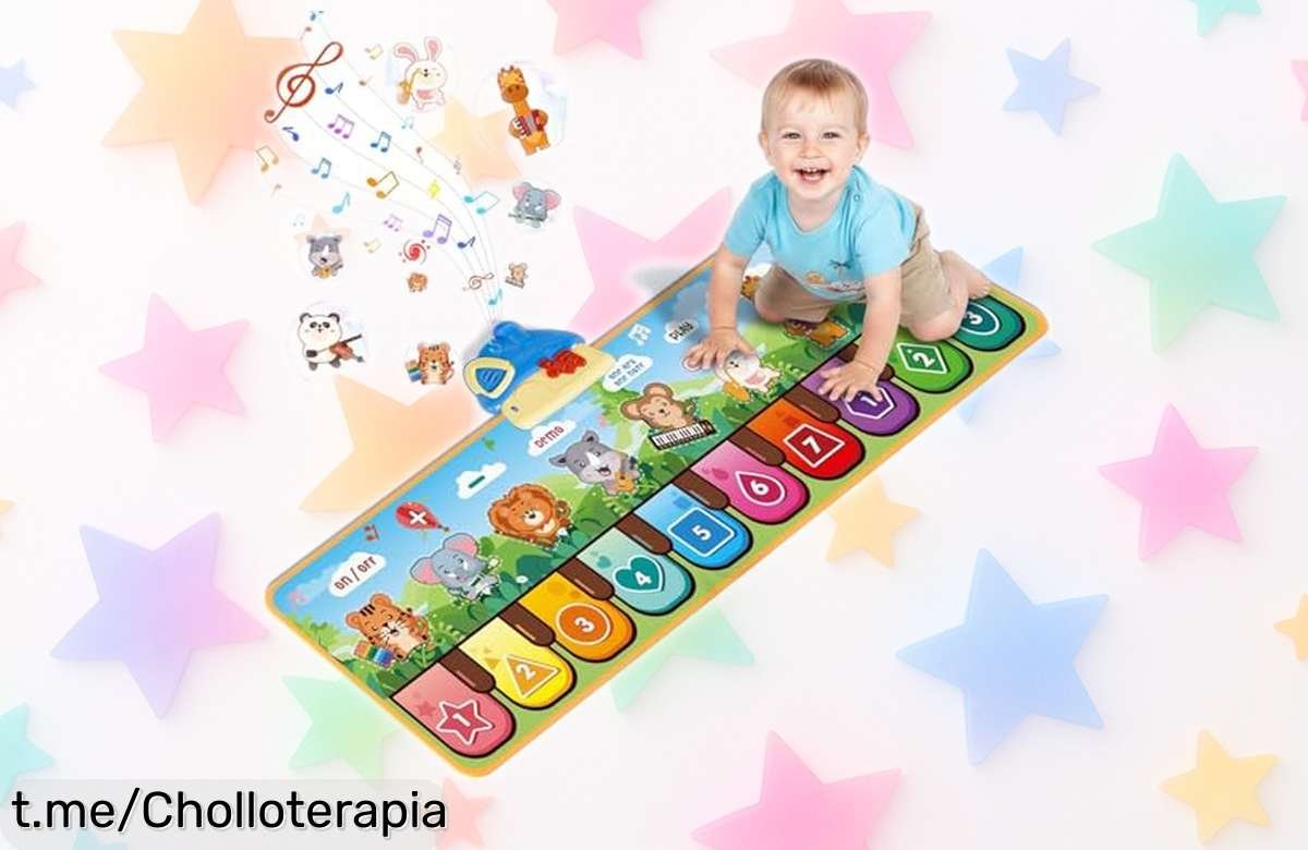 Divertido piano alfombra para bebé MUZREES, un super chollo rebajado que llenará de risas y ritmo a tu pequeño: ¡aprovéchalo antes de que se acabe!