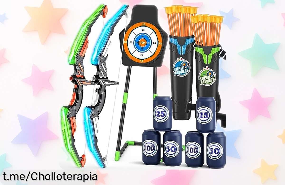 Diviértete a lo grande con el pack de arco y flechas para niños, 24 dianas incluidas: ¡super chollo que no podrás dejar escapar! Atempera la diversión familiar hoy mismo.