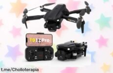 Dron con cámara 4K Toladrone a un precio rebajado, captura momentos épicos y vuela fácil antes de que se agoten, ¡no te lo pierdas!