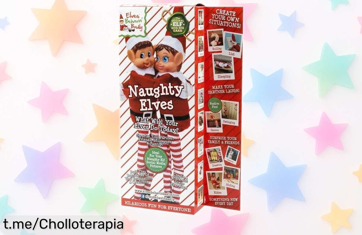 Dúo de peluches elfo y elfa Colorbaby, un regalo mágico para los peques a precio rebajado que no puedes dejar escapar. ¡Corre antes de que se agoten y sorprende esta Navidad!