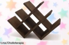 Elegante botellero de madera oscuro para 8 botellas, rebajado por tiempo limitado. ¡No te quedes sin el tuyo y dale a tu hogar ese estilo único que se merece!