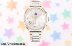 Elegante reloj Tommy Hilfiger para mujer con correa bicolor ahora a precio loco, no te quedes sin el tuyo y destaca con estilo ¡Las unidades vuelan!
