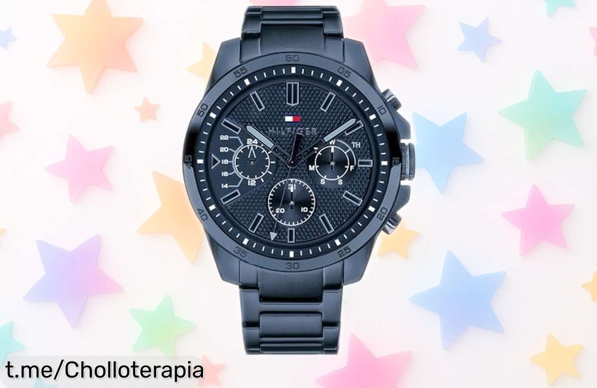 Elegante reloj analógico Tommy Hilfiger azul con funciones increíbles, ahora a precio rebajado que no se repetirá ¡No pierdas la oportunidad de lucirlo ya!