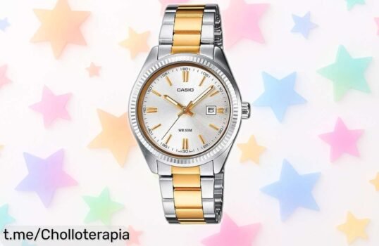 Elegante y fantástico reloj analógico Casio para mujer, ¡descuento brutal que hará brillar tu muñeca! No pierdas esta oportunidad única de lucirlo ya.