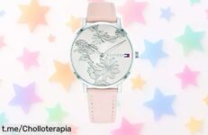 Elegante y moderno reloj Tommy Hilfiger para mujer, ahora a un precio loco que te hará brillar. ¡Date prisa! Solo quedan pocas unidades de este super chollo irresistible.