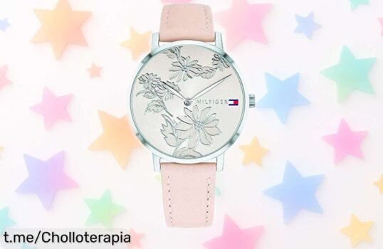 Elegante y moderno reloj Tommy Hilfiger para mujer, ahora a un precio loco que te hará brillar. ¡Date prisa! Solo quedan pocas unidades de este super chollo irresistible.