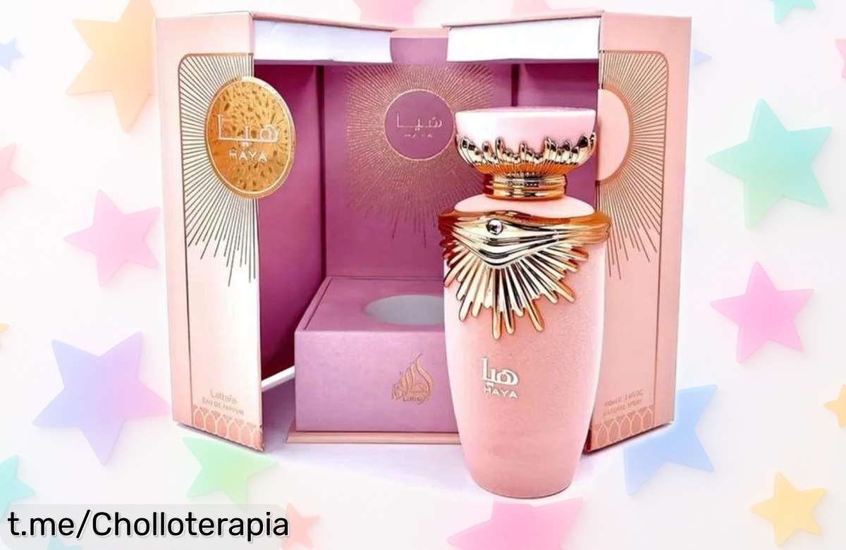 Encantador perfume frutal y floral Haya Lattafa 100 ml en ofertón, sorpréndete con su aroma duradero y diseño lujoso. ¡Regálate un toque especial que todos notarán ya!