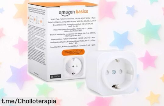 Enchufe inteligente Amazon Basics para controlar todo desde tu móvil: ¡No te pierdas este super chollo a un precio rebajado y dale vida a tu casa ya mismo!