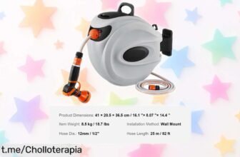 Enrollador de manguera retráctil SucceBuy, ¡descuentazo que vuela! Dale vida a tu jardín y disfruta cada momento al aire libre sin complicaciones.