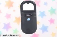 Escáner de microchip recargable con 128 etiquetas, lectura al instante y precio rebajado que no se repetirá. ¡Cuida a tus mascotas ahora mismo con este super chollo!