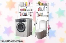 Estantería de baño sobre inodoro Mi Ko Mi Ka con 3 baldas a precio rebajado, aprovecha este super chollo y dale un nuevo aire a tu espacio, ¡no lo dejes pasar!