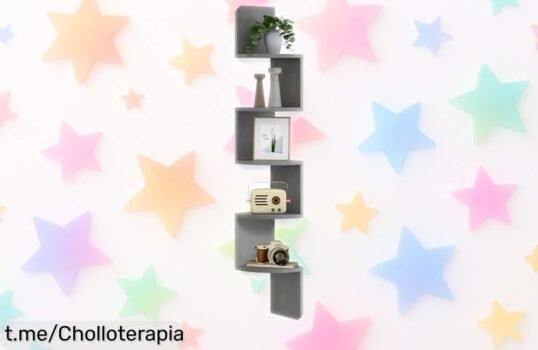 Estantería esquinera de 5 niveles Vasagle: Diseño único y fácil montaje, ¡súper chollo a precio rebajado! Aprovecha esta oferta que hará tu hogar espectacular y organizado.