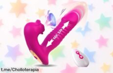 Estimulador de clítoris con 10 modos y succión potente, ¡ofertón que vuela rápido! Placer al máximo y sensación garantizada, no te lo pierdas o después te arrepentirás.