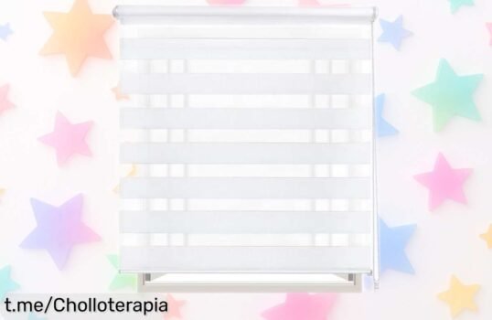 Estor enrollable noche y día 60-160x180cm: caída de precio increíble, fácil instalación y la mezcla perfecta de luz. ¡Renueva tu hogar ahora mismo con este super chollo!