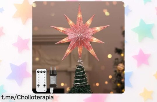 Estrella de Navidad Lewondr 13 con luz cálida y control remoto, a un precio rebajado que no se repetirá, llena tu hogar de magia estas fiestas ¡Date prisa antes de que se agoten!
