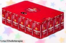 Experiencia refrescante: caja de 24 latas Estrella Damm a precio rebajado. ¡Disfruta con amigos y no dejes pasar esta oportunidad que vuela!