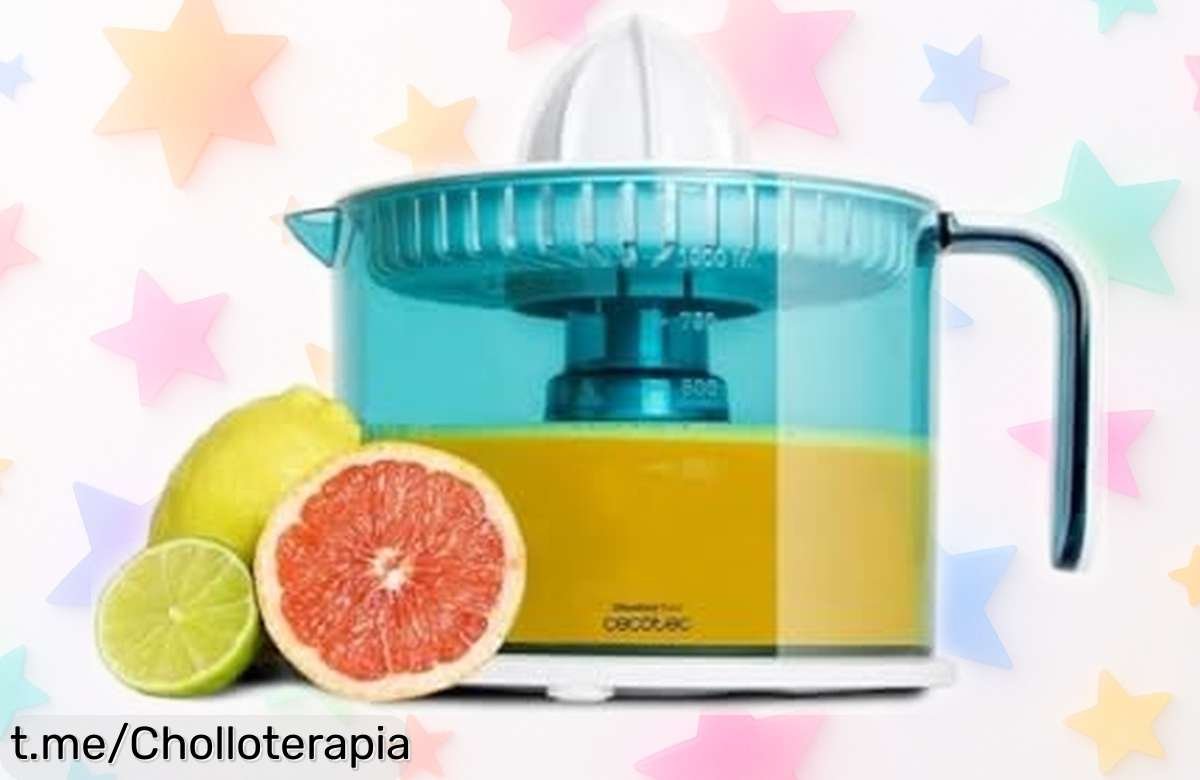 Exprimidor eléctrico Cecotec que exprime hasta la última gota, ahora a precio loco para darle sabor a tus mañanas ¡No te pierdas este super chollo!