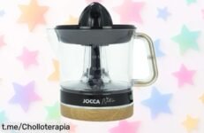 Exprimidor eléctrico Jocca nature con inicio automático y doble cono, ¡rebajado a un precio increíble! No dejes que la frescura se te escape, hazlo tuyo ya.