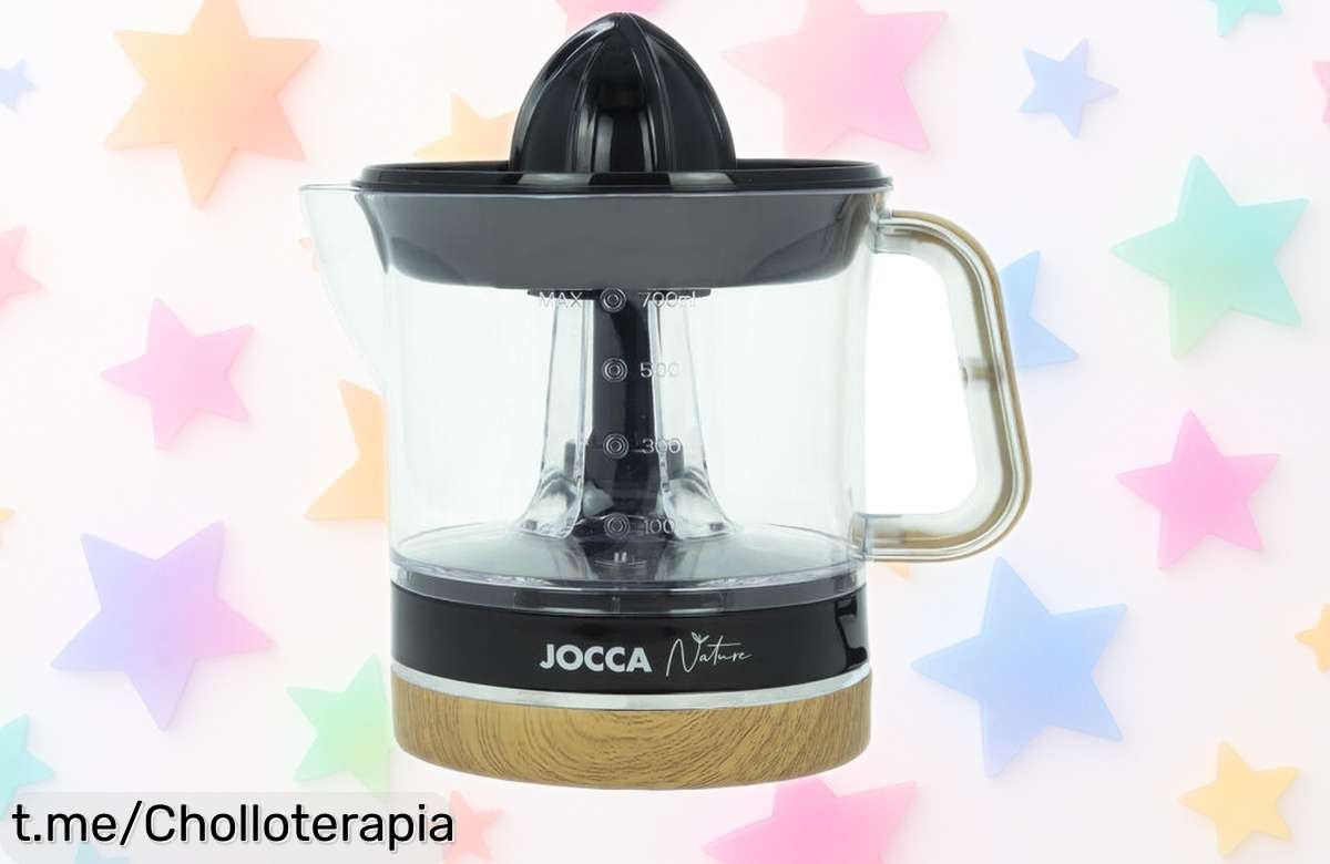 Exprimidor eléctrico Jocca nature con inicio automático y doble cono, ¡rebajado a un precio increíble! No dejes que la frescura se te escape, hazlo tuyo ya.