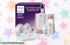 Extractor de leche Philips Avent manos libres: succión rápida y precio rebajado. Siente la libertad en cada toma, ¡pero corre que vuelan!