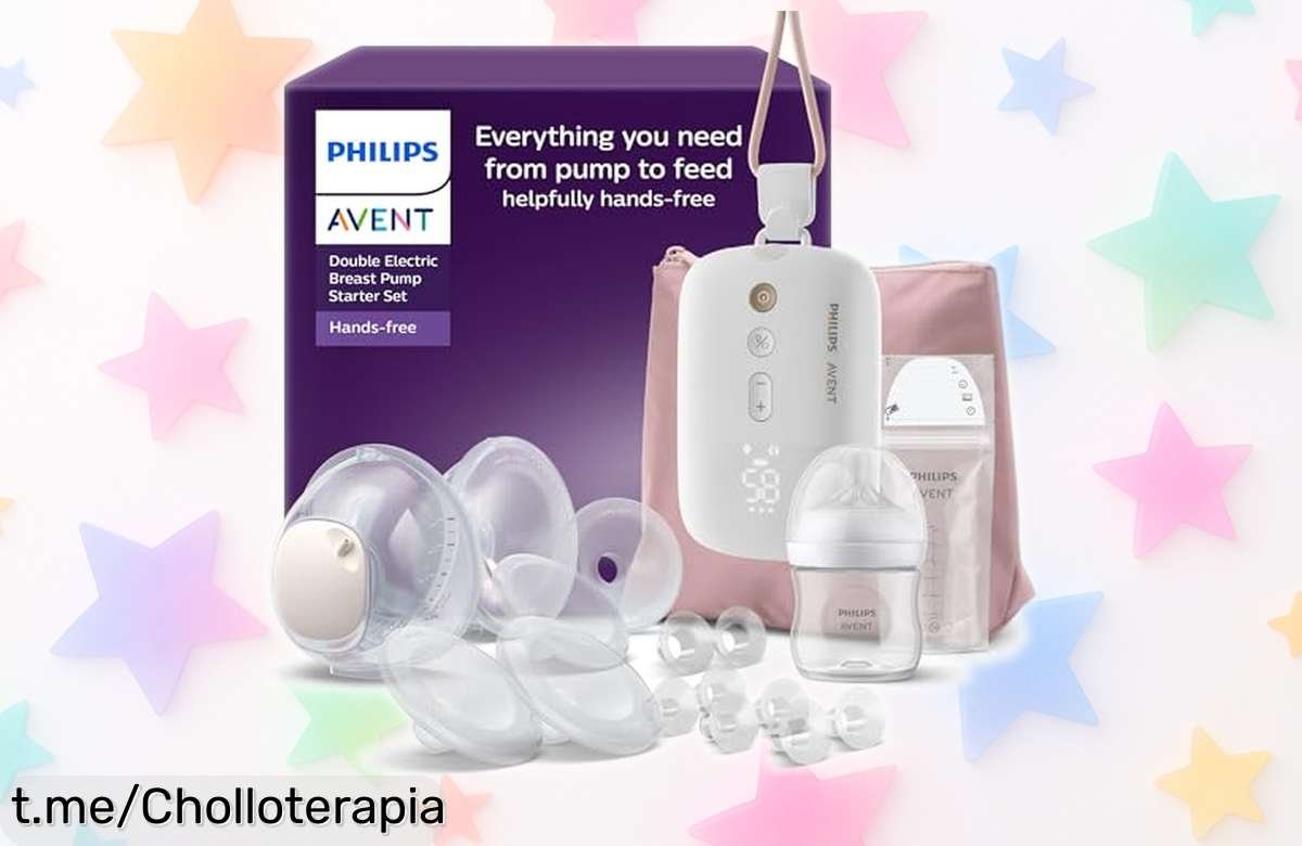 Extractor de leche Philips Avent manos libres: succión rápida y precio rebajado. Siente la libertad en cada toma, ¡pero corre que vuelan!