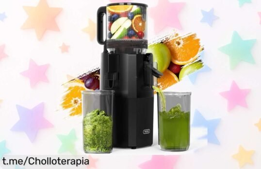 Extractor de zumos y verduras WETIE con boca extra grande, ¡súper chollo en descuento brutal! Aprovecha este ofertón exclusivo antes que desaparezca y disfruta del mejor sabor ya.