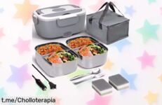 Fiambrera eléctrica para coche y camping con caída de precio única: ¡calienta tus comidas sin complicaciones y disfruta ya de este ofertón que no se escapa!