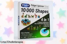 Fidget spinner magnético TOSY que brilla en la oscuridad y se convierte en 4 juguetes diferentes, ahora a precio rebajado para que disfrutes sin límites ¡No dejes pasar esta diversión!