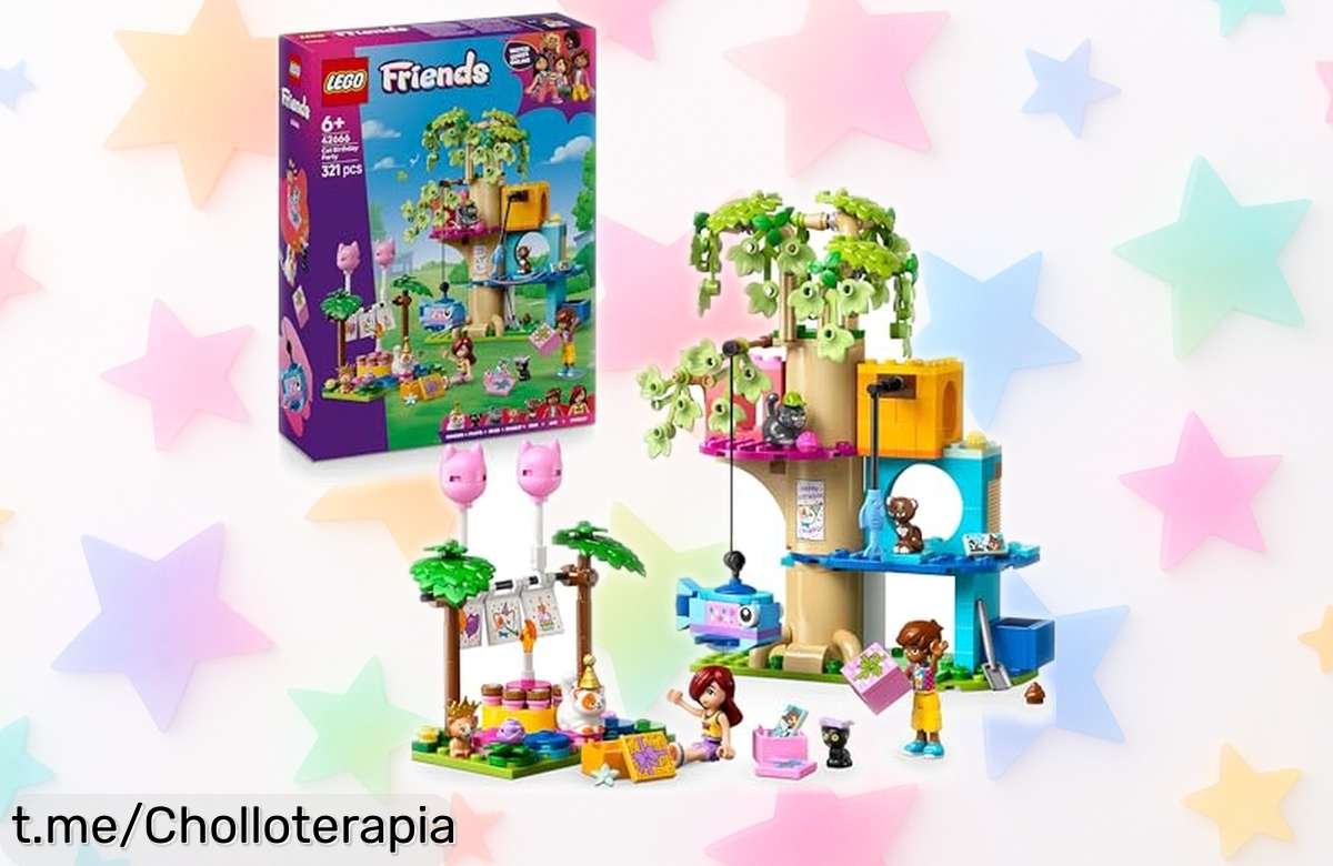 Fiesta de cumpleaños y casa del árbol felina LEGO Friends por un precio rebajado, ¡aprovecha este ofertón limitado y despierta su imaginación llena de aventuras!