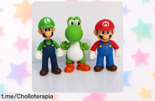 Figura de acción Super Mario y amigos con diseño anime espectacular, ¡rebaja increíble que hará sonreír a cualquier fan! No dejes pasar esta oferta limitada y regala felicidad ya mismo.