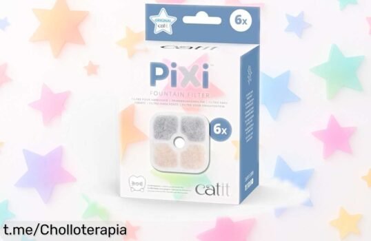 Filtro para bebederos Catit Pixi: Agua limpia y fresca para tu mascota, ¡ahora a un precio rebajado! No dejes que se escape este super chollo, dales lo mejor ya mismo.