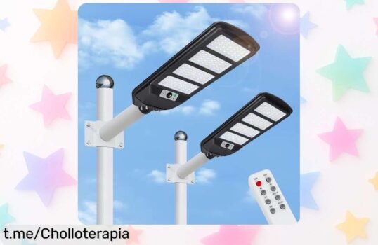Foco solar LED exterior con sensor de movimiento para iluminar tu hogar: Precio rebajado que no dura, lleva la tranquilidad a tus noches. ¡Hazlo tuyo ya!