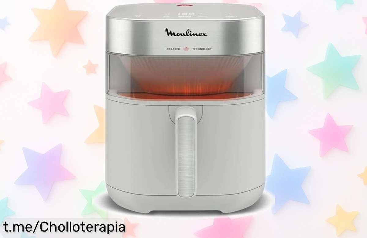 Freidora de aire Moulinex Easy Fry 7.5L: crujientes irresistibles y saludable en un chollo que no podrás dejar pasar, ¡ideal para disfrutar en familia!