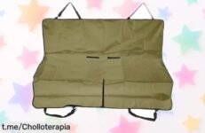 Funda impermeable para asiento trasero de coche, protección resistente y super chollo para tus perros, ¡dale a tu mascota el viaje que merece antes que se agoten!