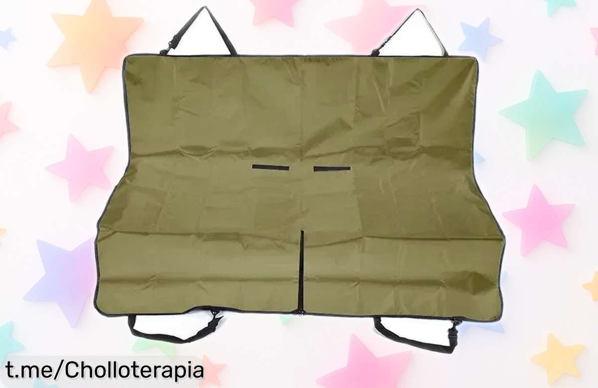 Funda impermeable para asiento trasero de coche, protección resistente y super chollo para tus perros, ¡dale a tu mascota el viaje que merece antes que se agoten!