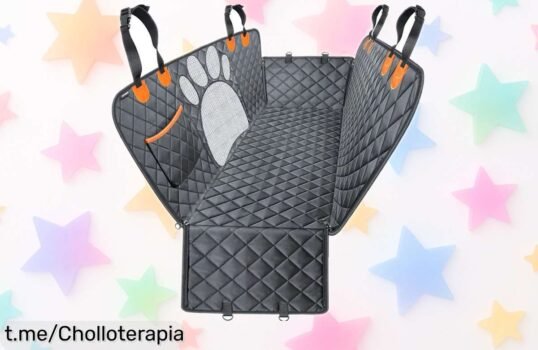 Funda impermeable para asiento trasero de coche que protege a tu perro y coche, ¡aprovéchala ya antes de que se acabe esta oferta irresistible!