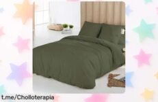 Funda nórdica lisa ICEHOME súper suave y libre de arrugas con almohada incluida, ¡preciazo rebajado que no podrás resistir! Dale vida a tu cama y siente la suavidad ahora mismo.